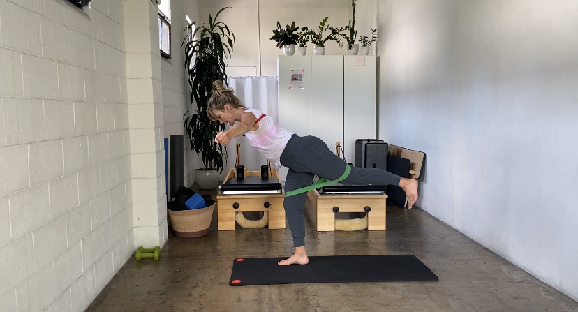 Banded Boost and Strength. 30 min.  bands and weights