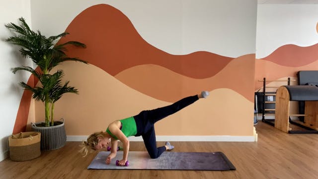 Full Body Mat: weights. mini band. 30...