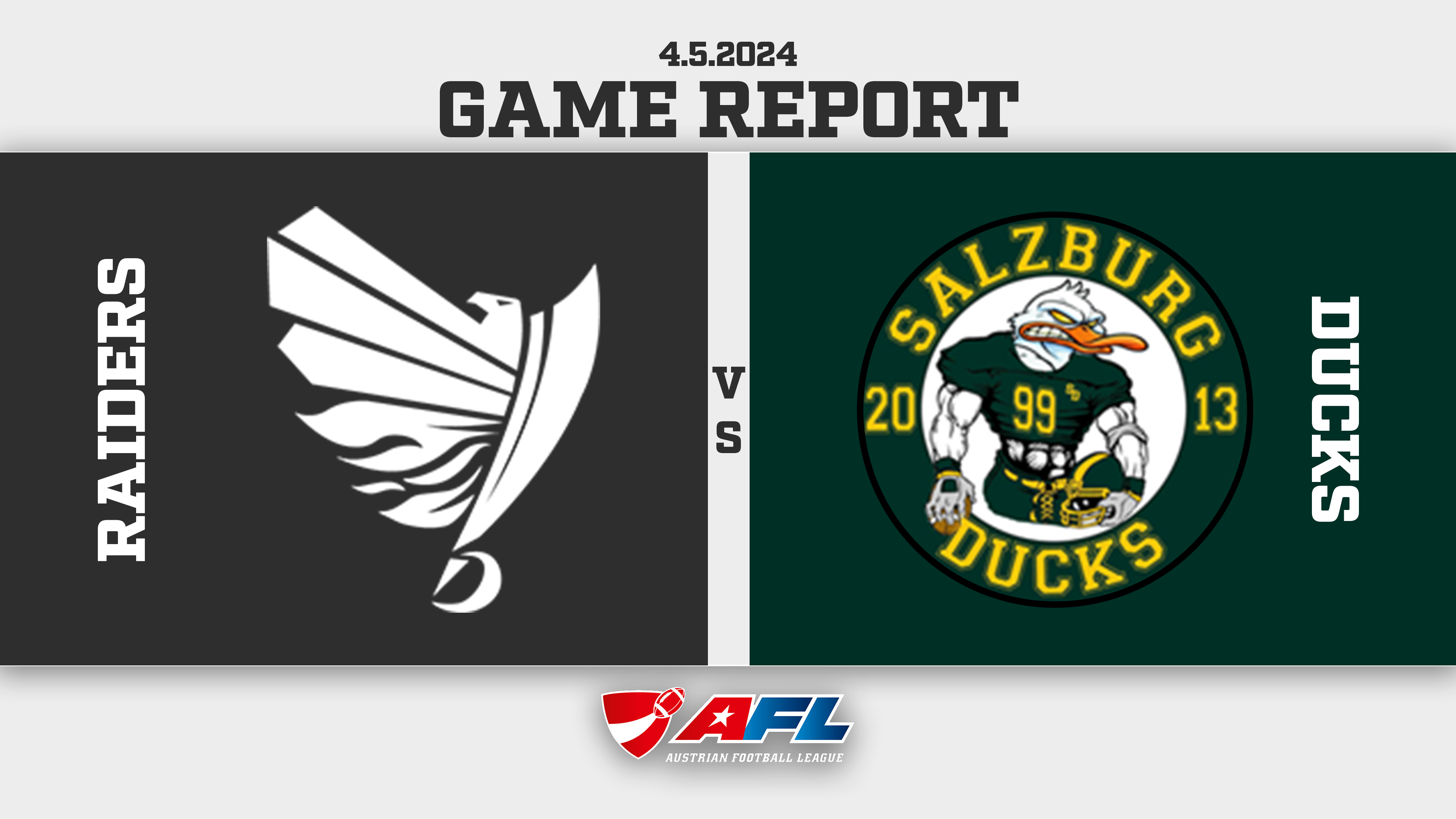 Game Report Woche 6: RAIDERS gegen DUCKS