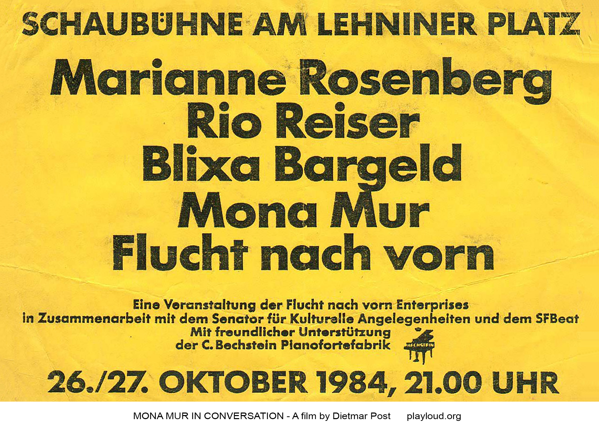 Poster Schaubühne, 1984