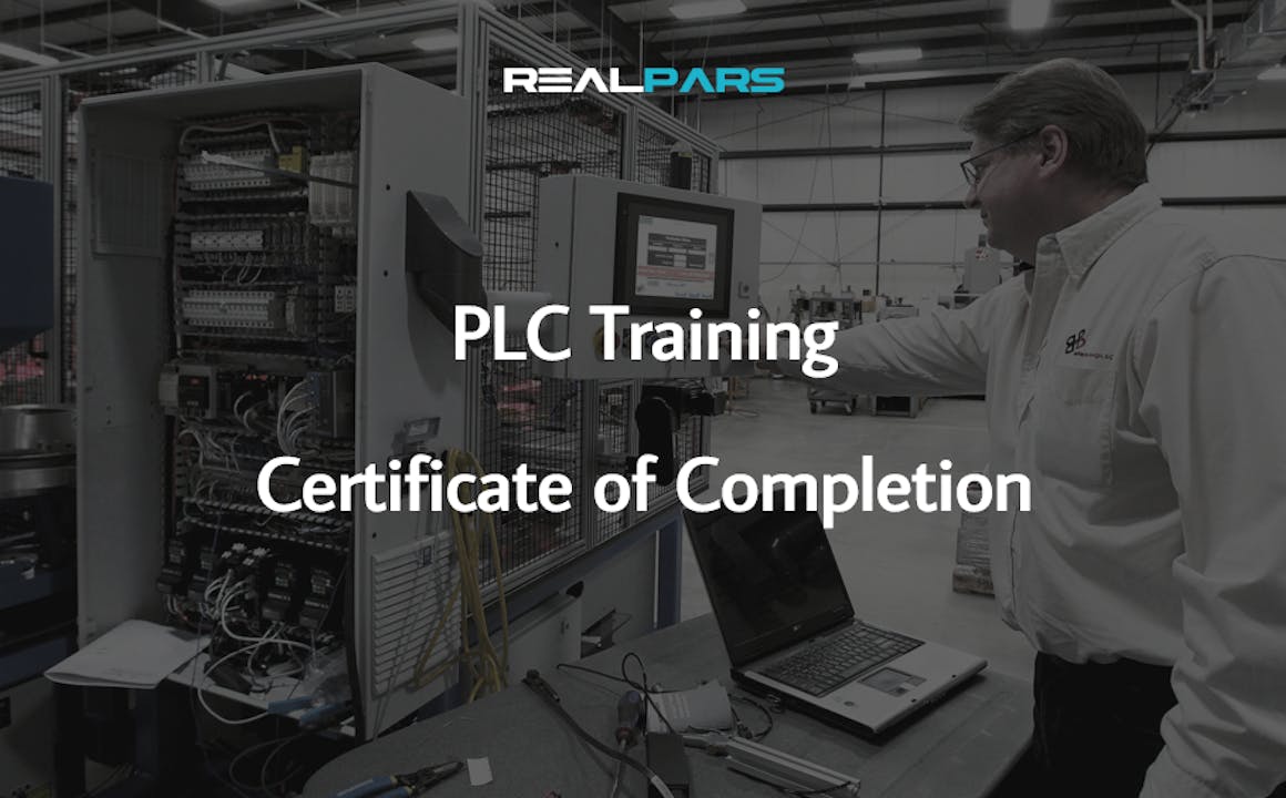 PLC Programming Certificate of Completion RealPars
