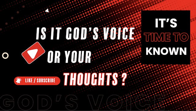 Is it God's voice or your thoughts