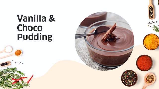 Vanilla & Choco Pudding Recipe 