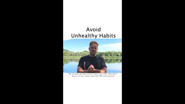Avoid unhealthy habits