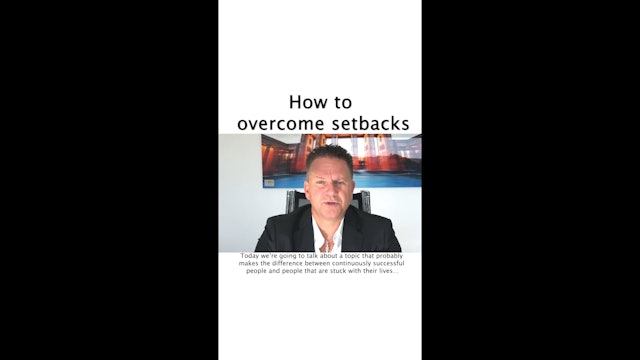 How to overcome setbacks