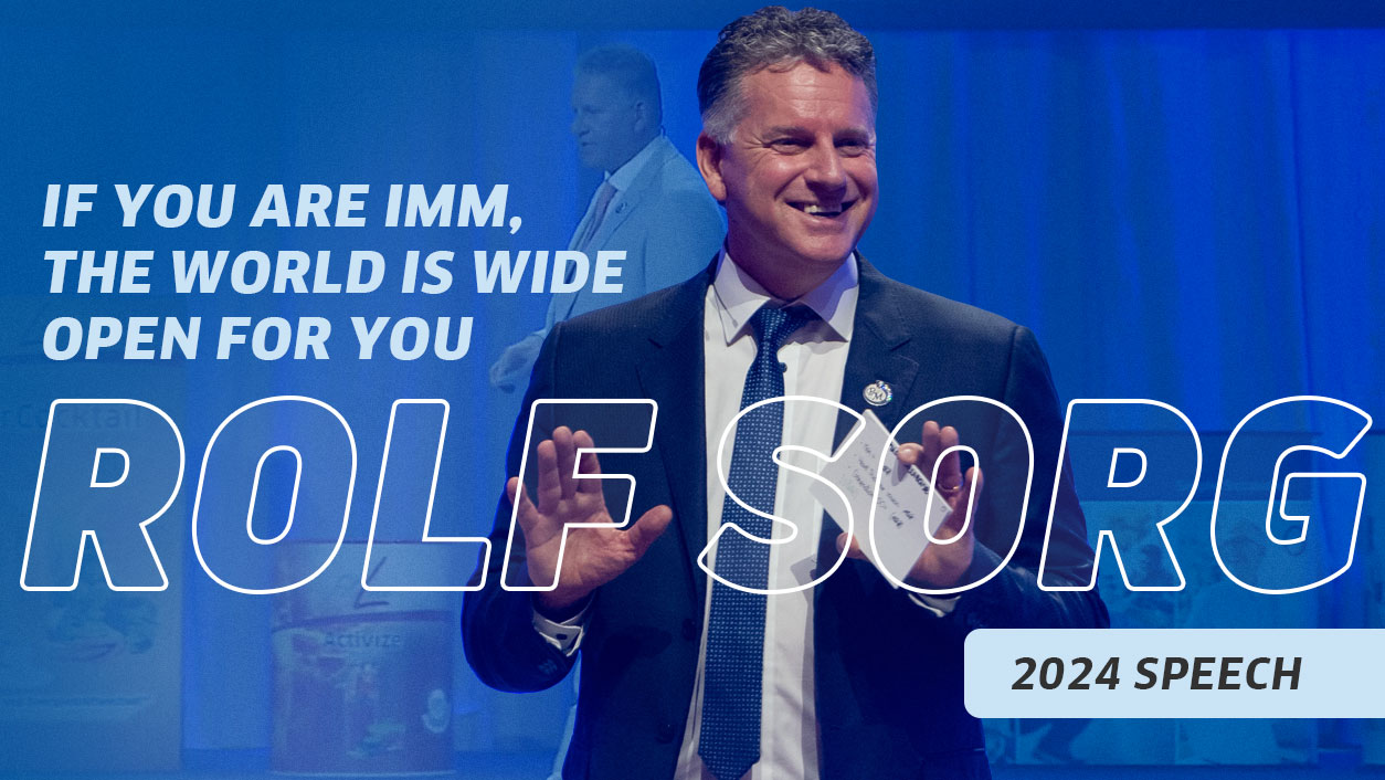 If You Are IMM - Rolf Sorg's Speech