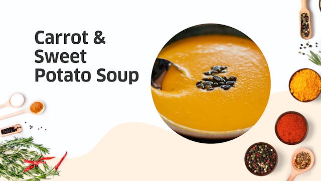 Carrot & Sweet Potato Soup Recipe 