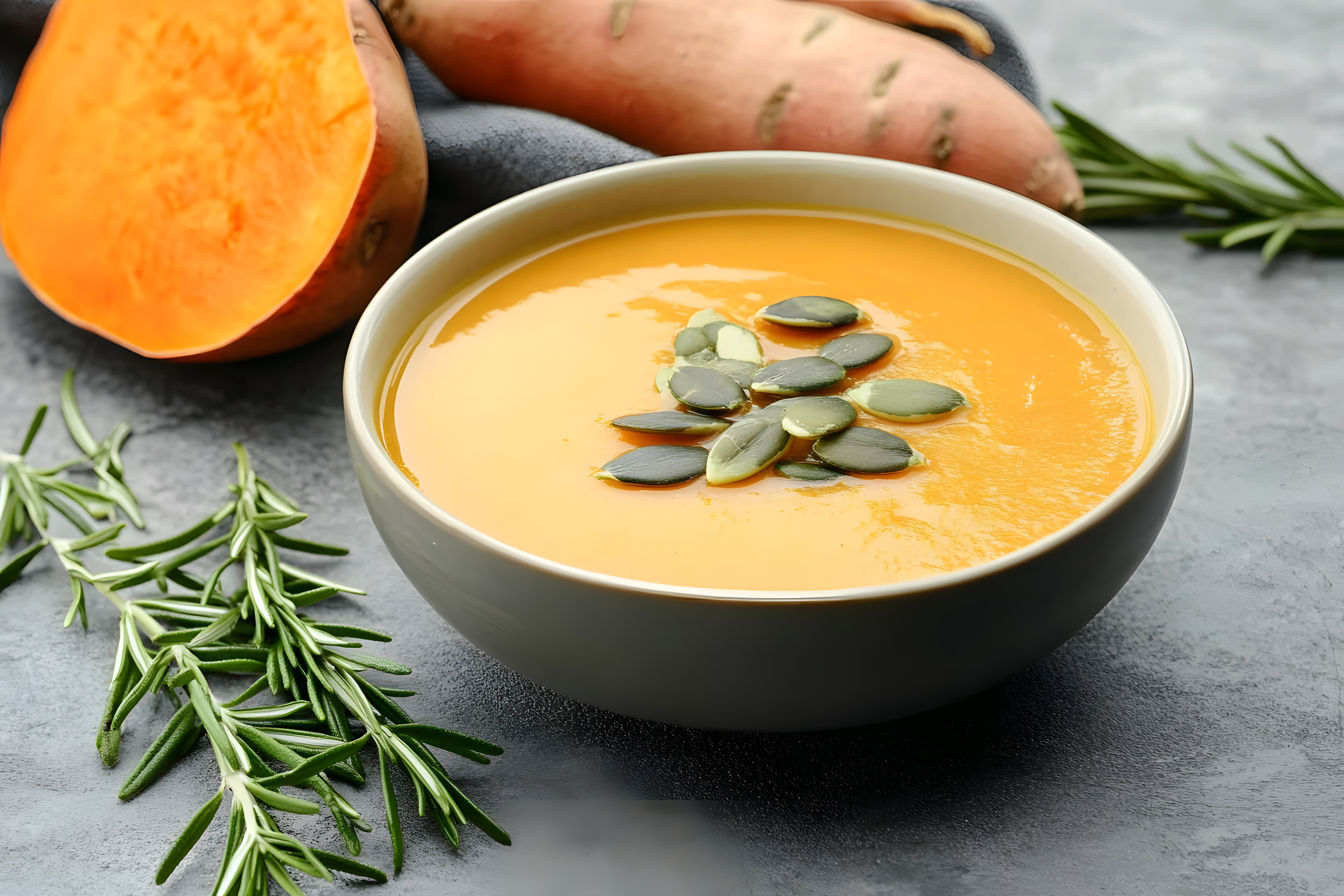 Carrot & Sweet Potato Soup Recipe 