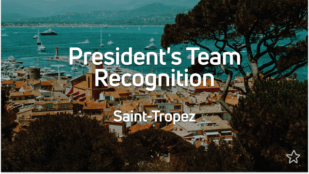 President's Team Recognition: Saint-T...