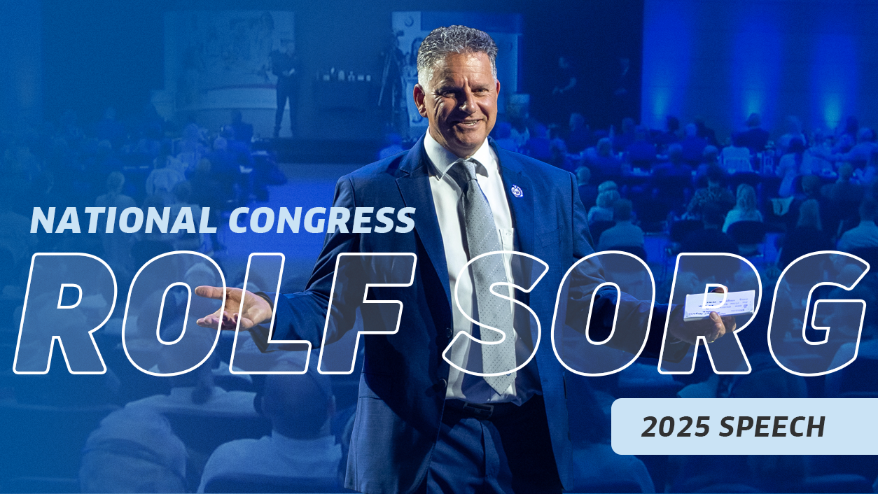 National Congress Speech - Rolf Sorg (EN)