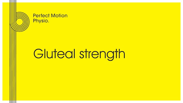 Gluteal strength
