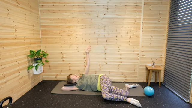 Pre natal conditioning  in side lying