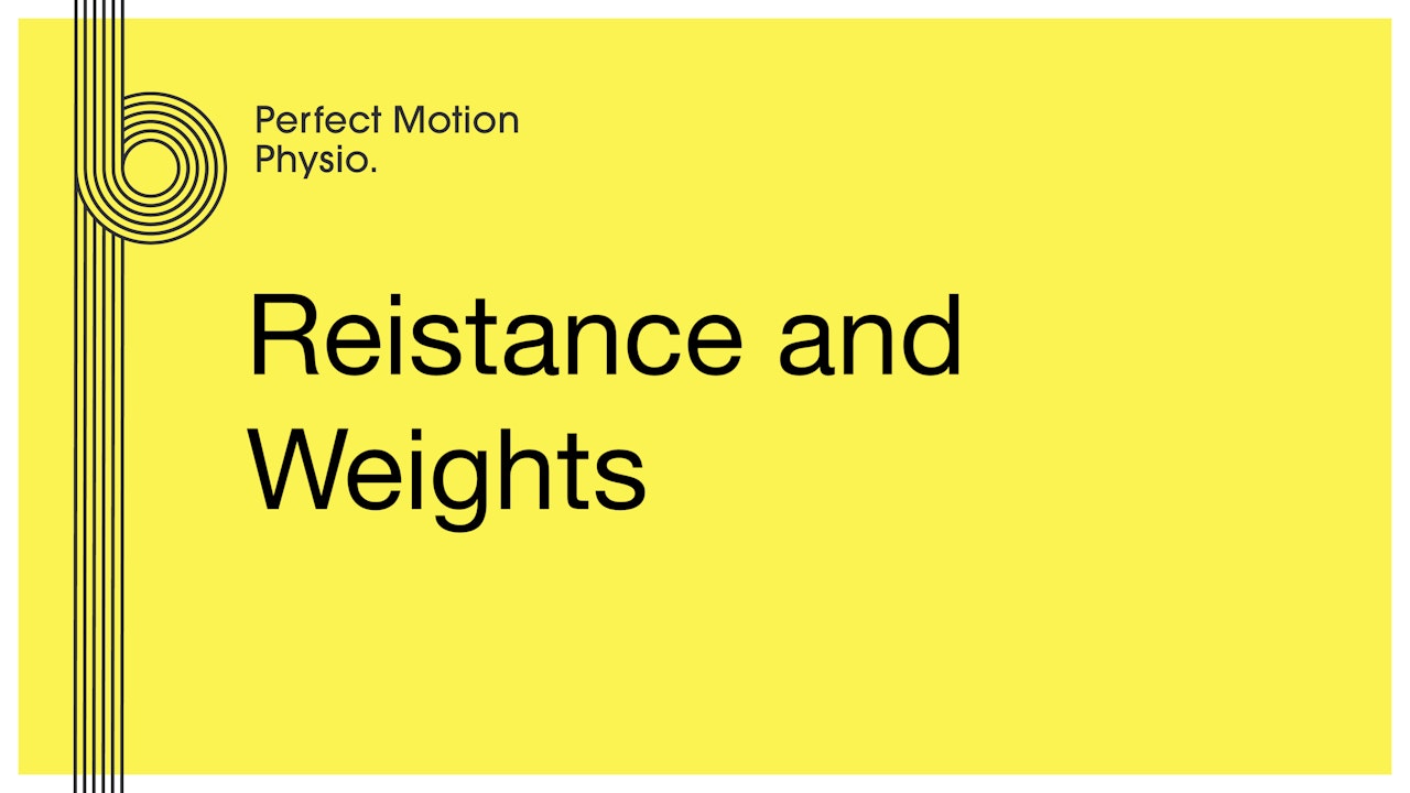 Resistance and weights