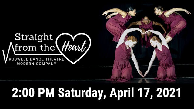 Straight from the Heart: Saturday 4/17/2021 2:00 PM