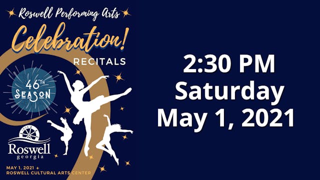 Celebration! Saturday 5/1/2021 2:30 PM