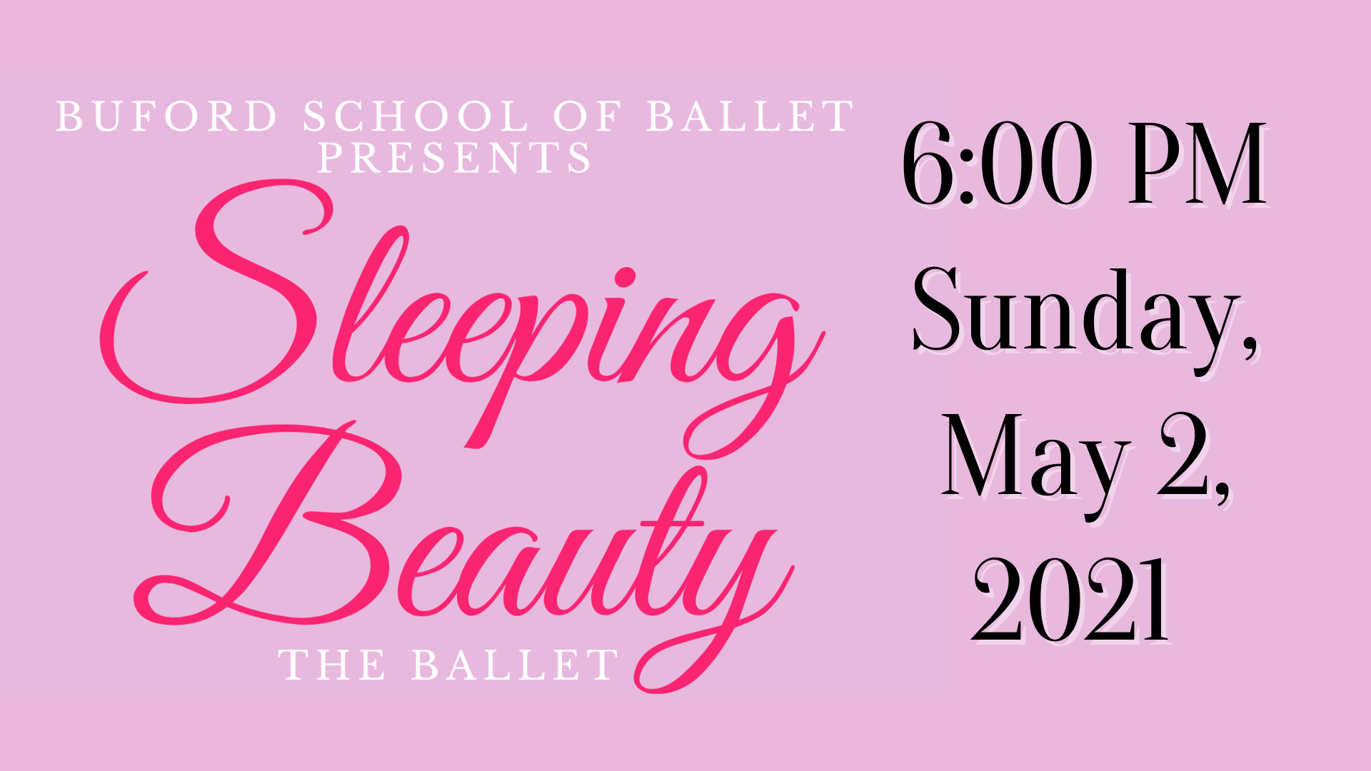 Sleeping Beauty 5/2/2021 6:00 PM DVD image file
