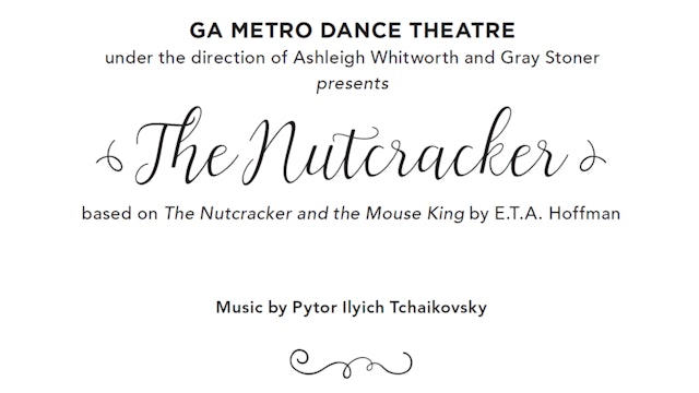 Program for The Nutcracker 2020 presented by GMDT