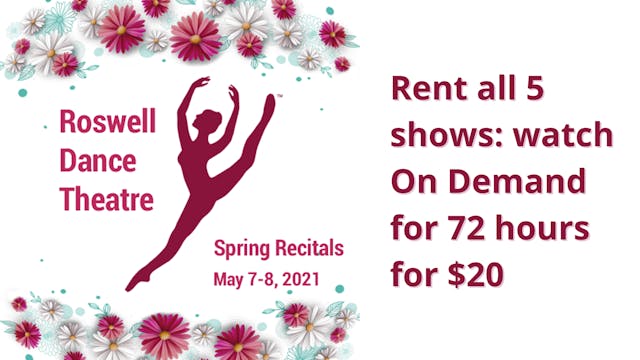 Rent the RDT 2021 Spring Recitals