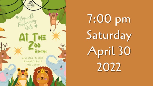 RPA At The Zoo! 4/30/2022 7:00 PM 