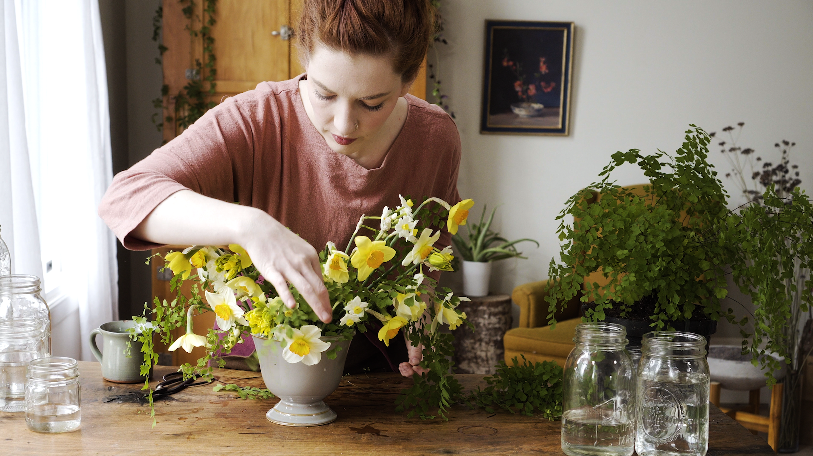 Tutorial: Garden Narcissus Centerpiece