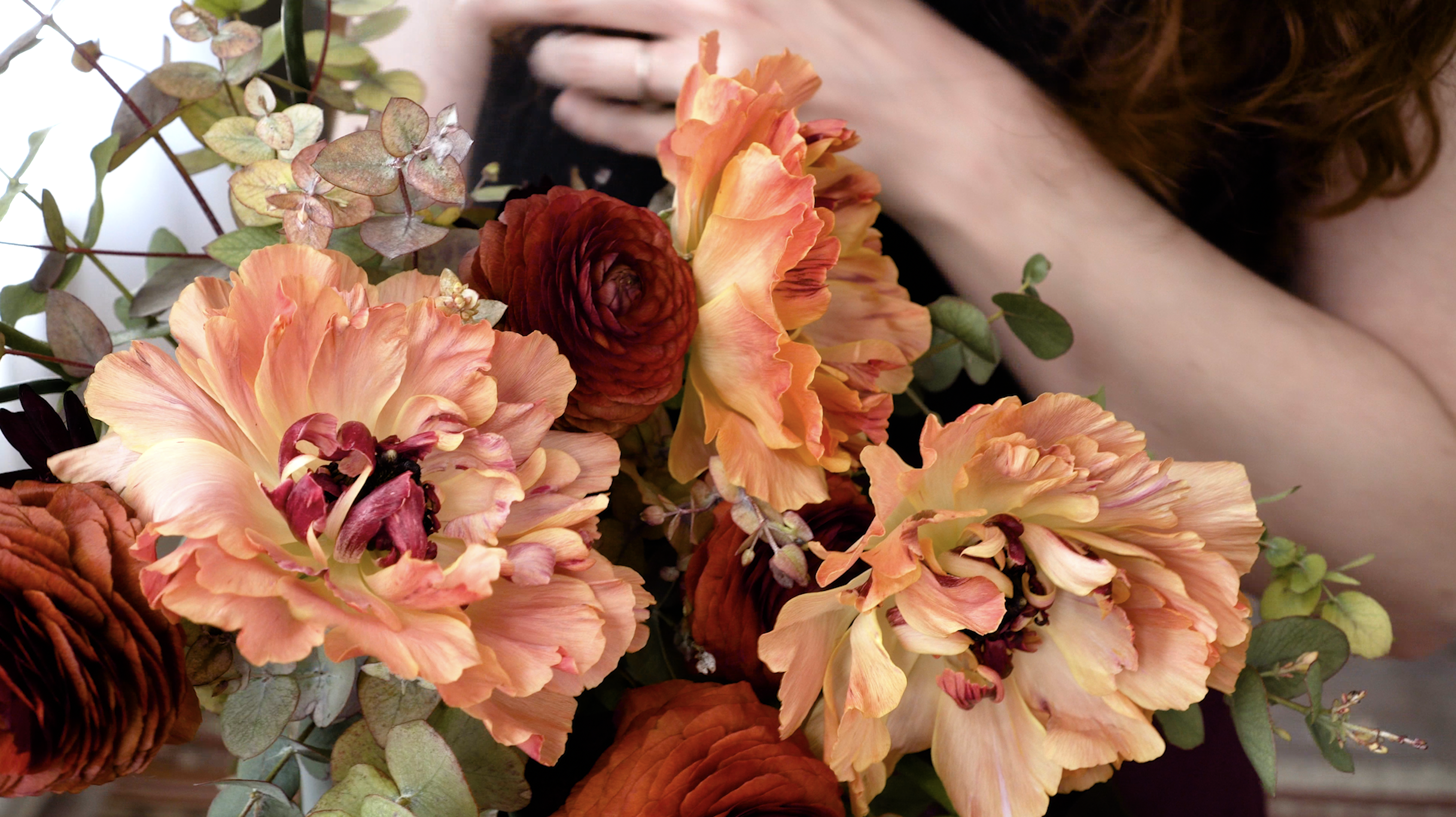 Lesson: Ranunculus Bridal Bouquet