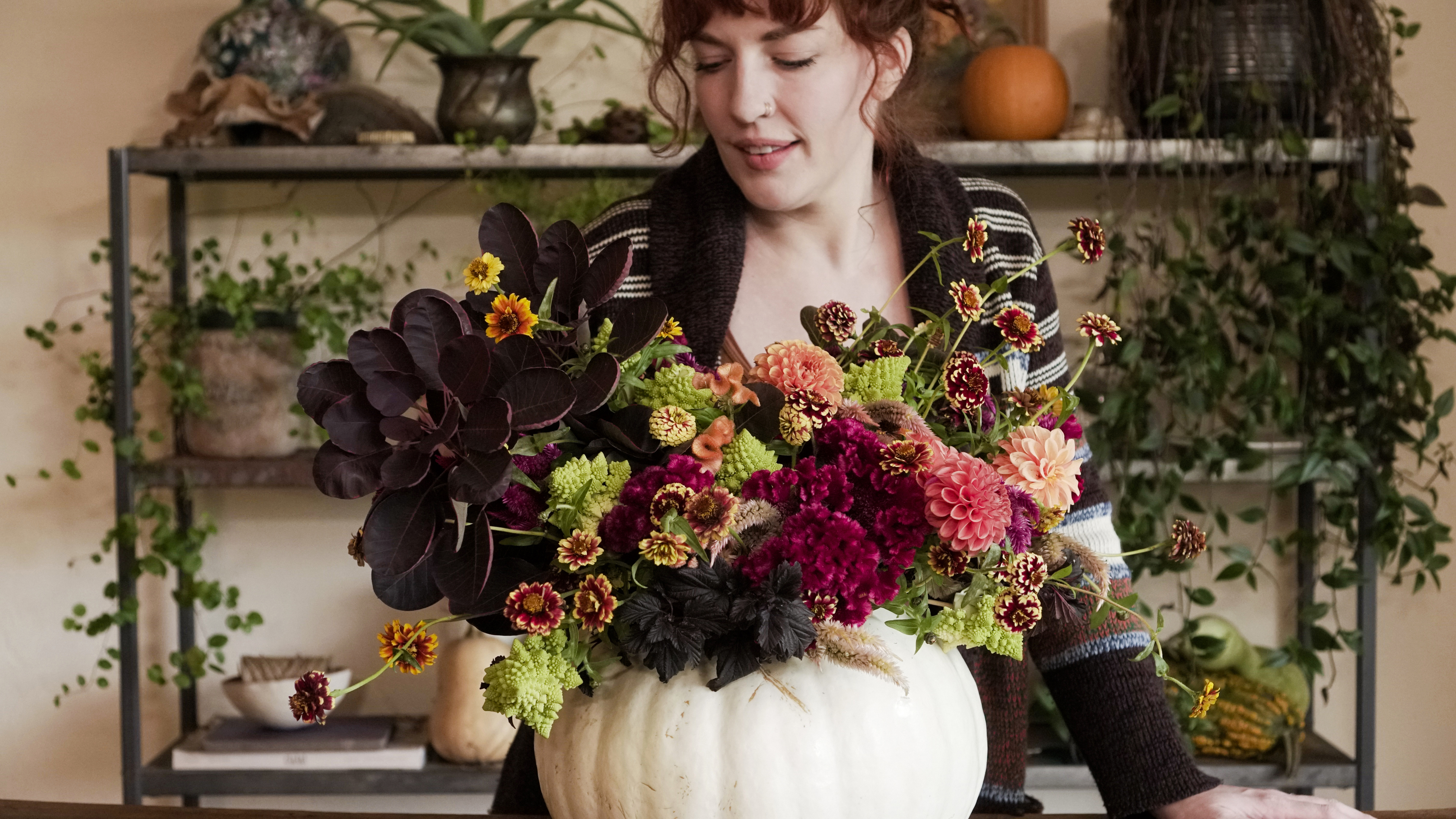 Lesson: Harvest Pumpkin Centerpiece