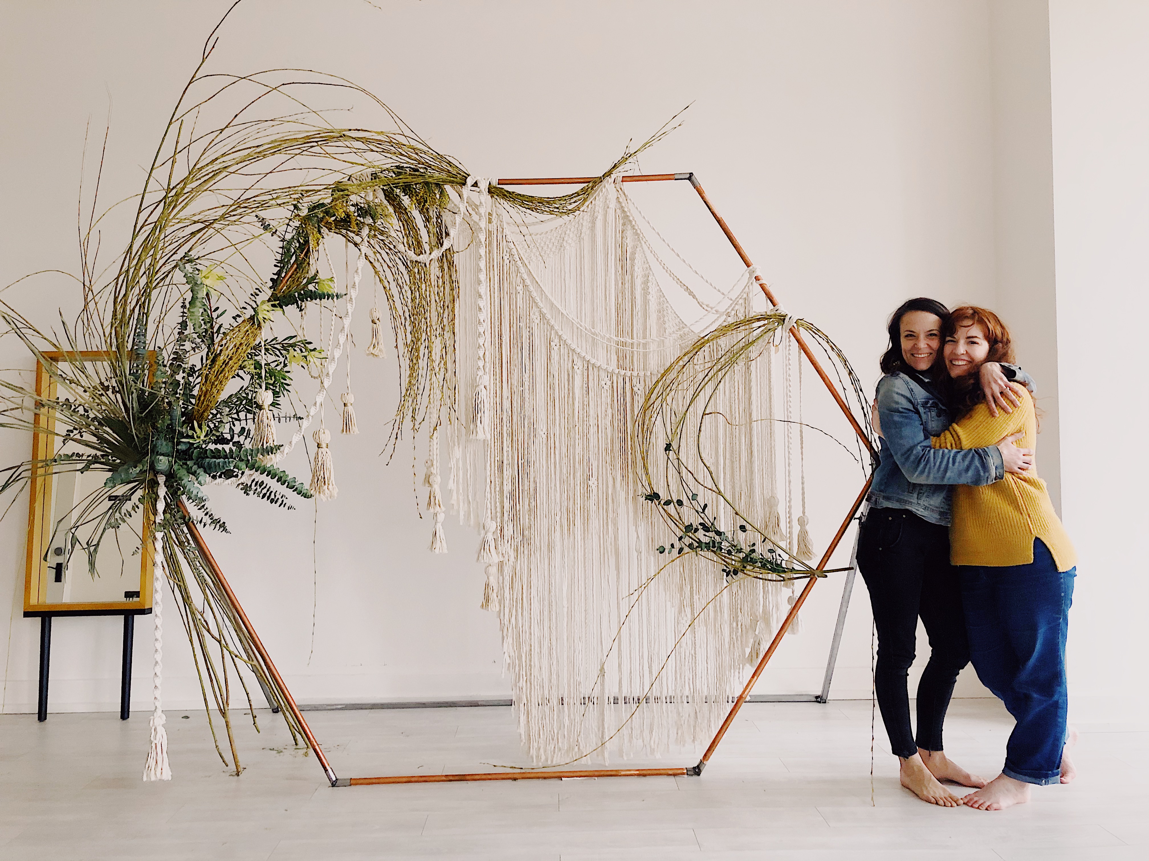 Creative Collaboration: Macrame and Flowers