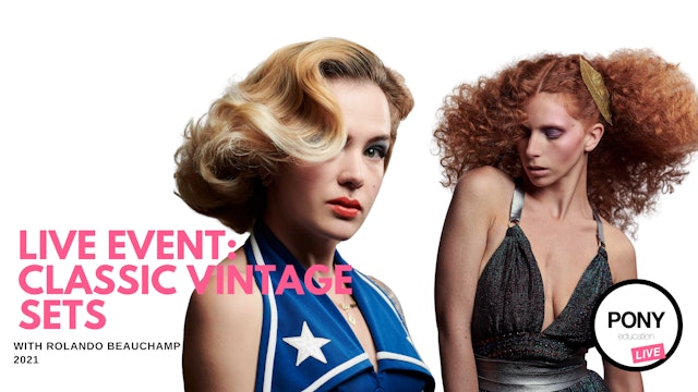 LIVE FOOTAGE: Vintage Sets with Editorial Stylist Rolando Beauchamp 