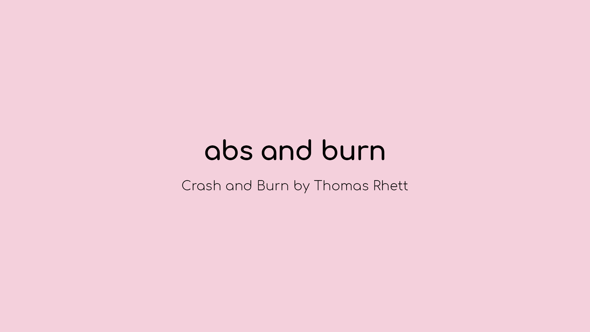 abs and burn
