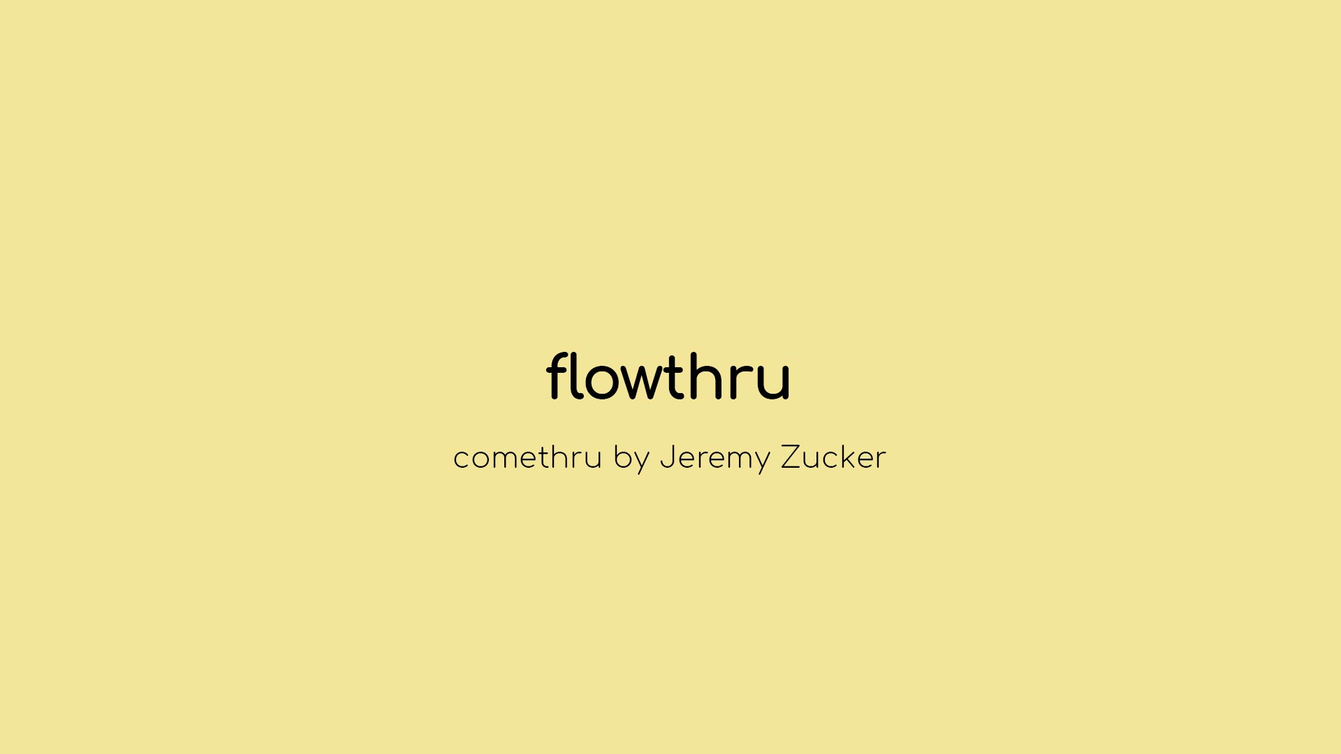 flowthru