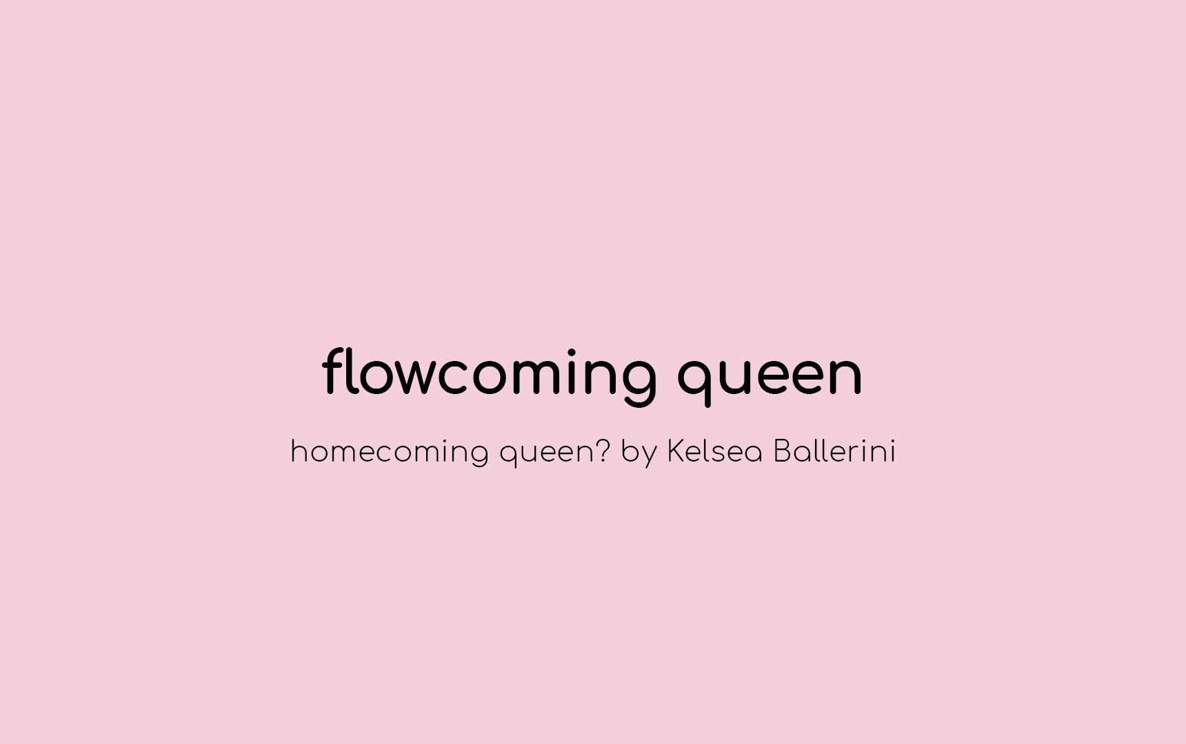 Flowcoming Queen