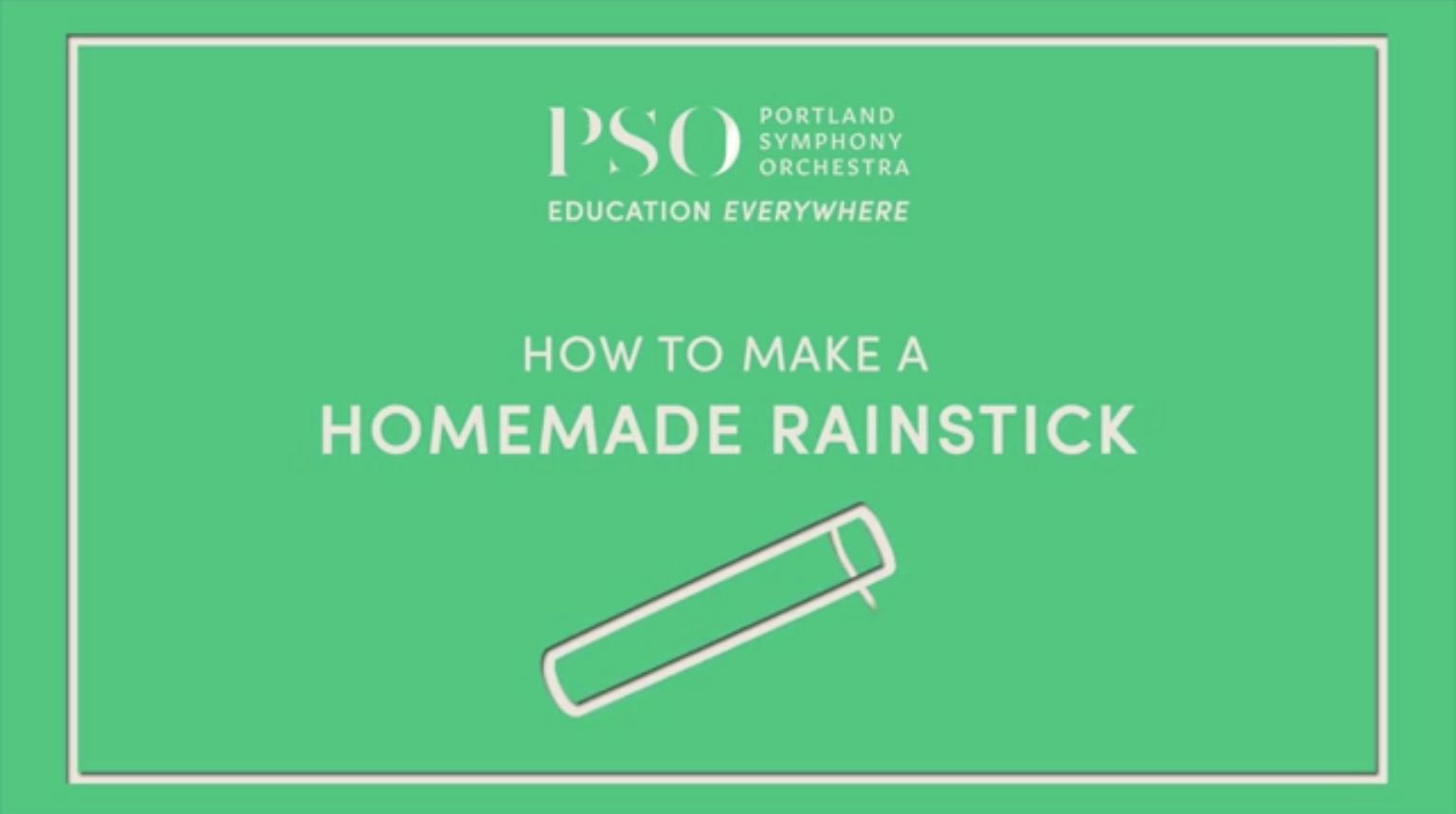 How to Make a Homemade Rain Stick
