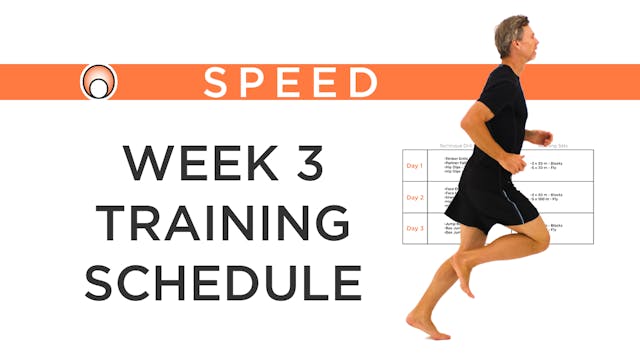 Week 3 Training Schedule