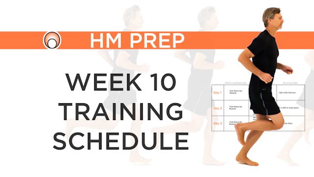 Week 10 Training Schedule