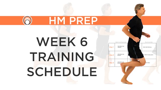 Week 6 Training Schedule