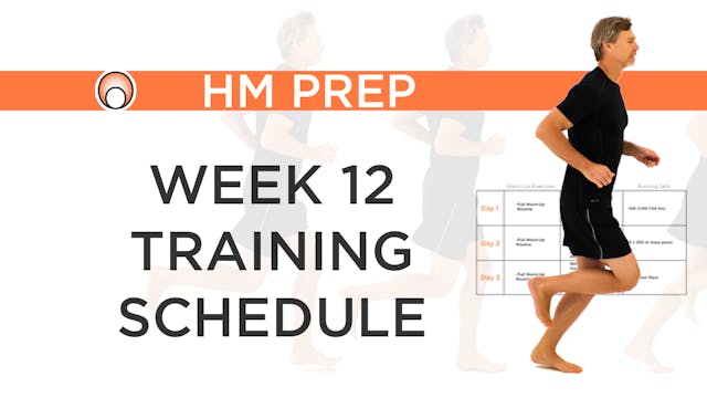 Week 12 Training Schedule