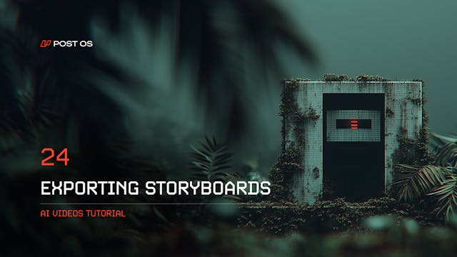 Exporting Storyboards