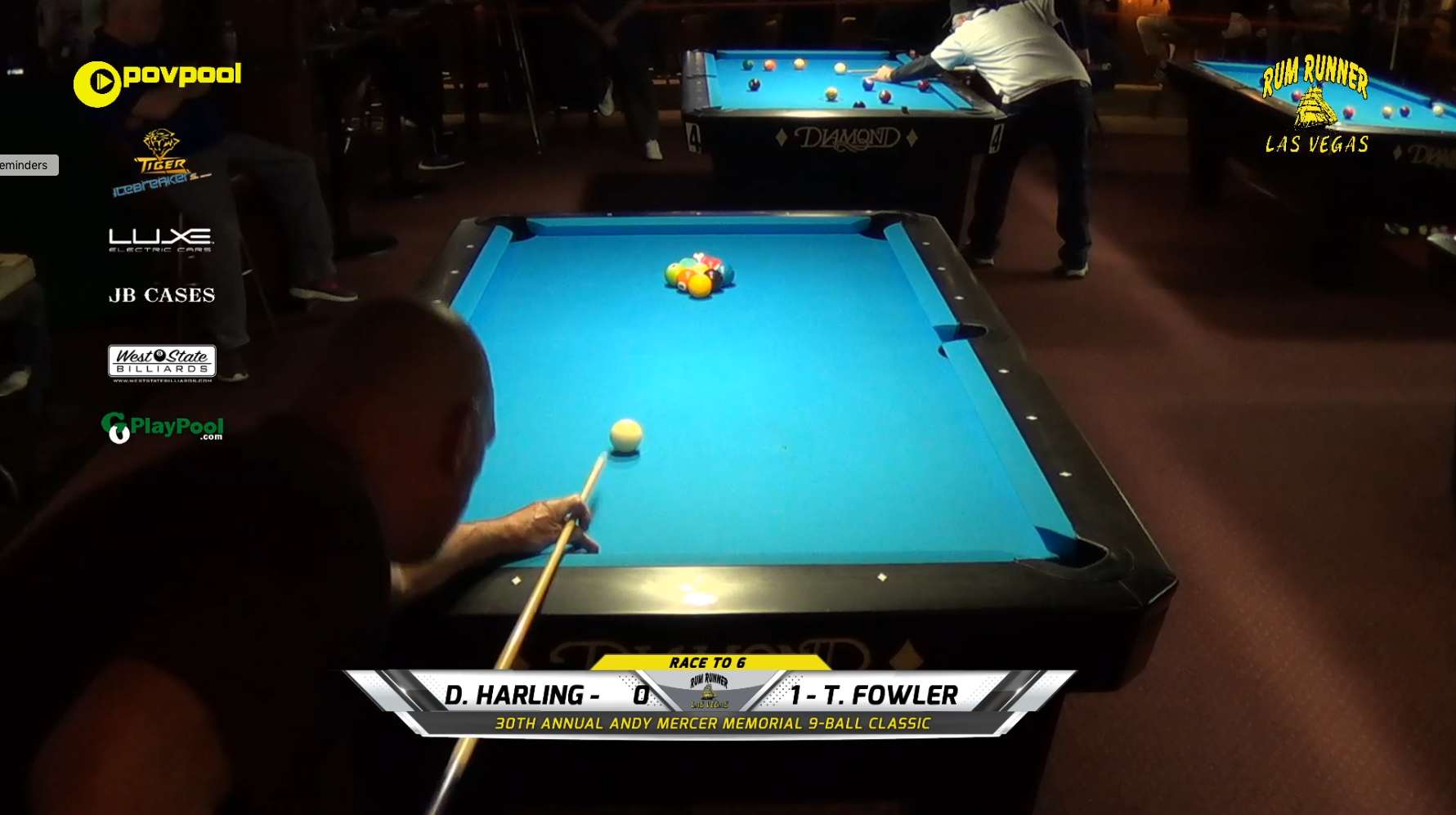 #3 - Andy Mercer 9-Ball - Dancer HARLING vs Todd FOWLER / 2020