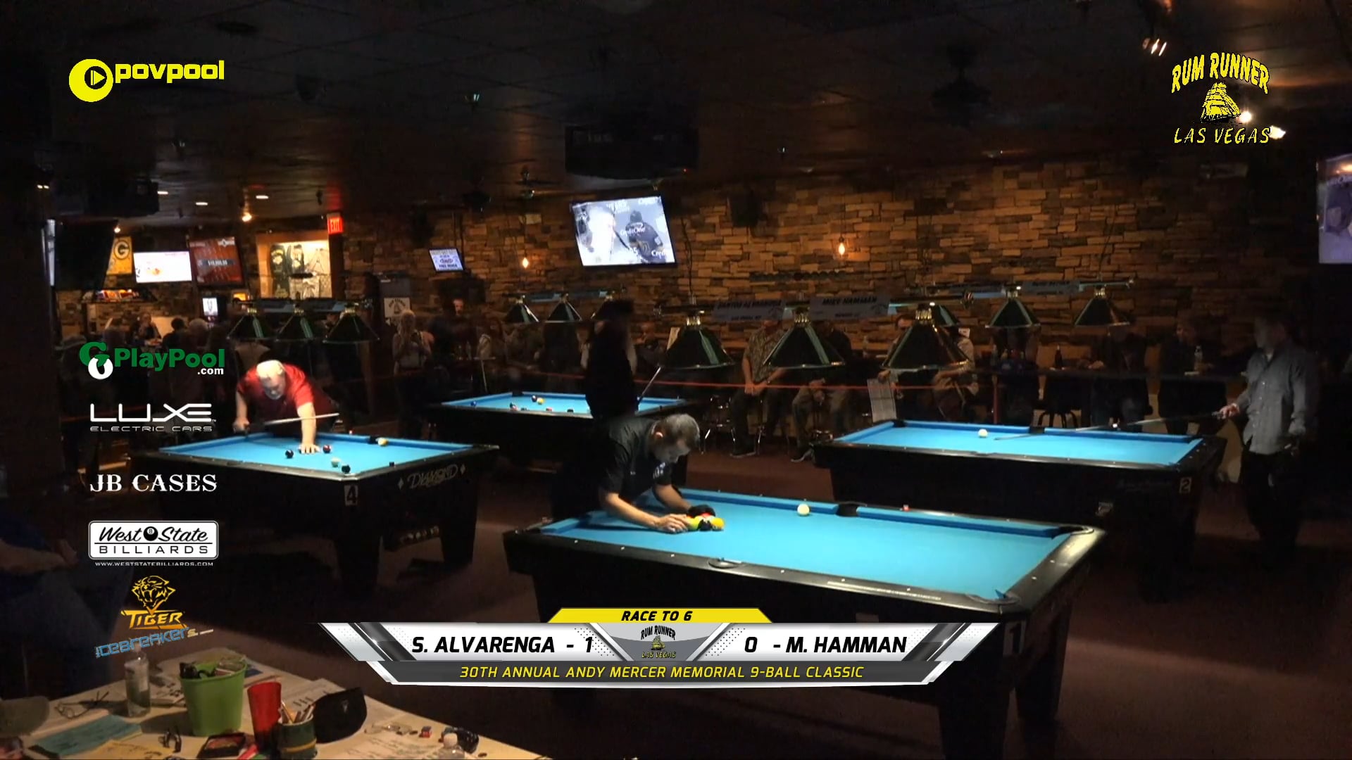 #11 Andy Mercer 9-Ball - Santos ALVARENGA vs Mike HAMMAN / 2020