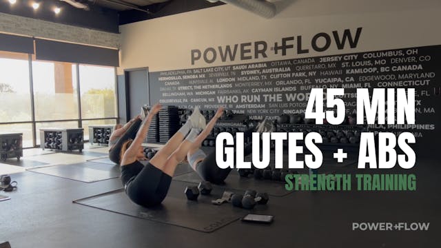 412. 45 MIN GLUTES + ABS WORKOUT w/ C...