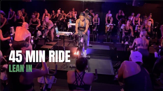 12.6 - 45 MIN RIDE w/ KRISTINA - LEAN...