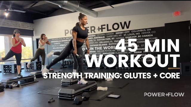 434. 45 MIN GLUTES + CORE WORKOUT w/ ...