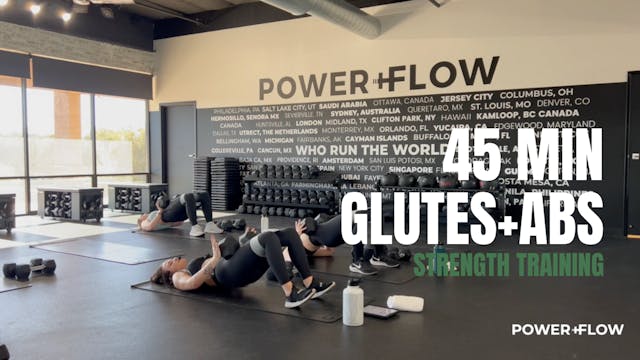 434. 45 MIN GLUTES + ABS WORKOUT w/ C...