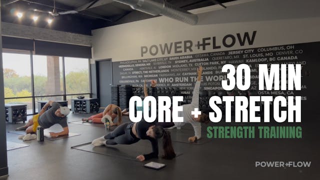 419. 30 MIN CORE + STRETCH WORKOUT w/...