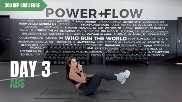 300 REP CHALLENGE: ABS w/ GABBY