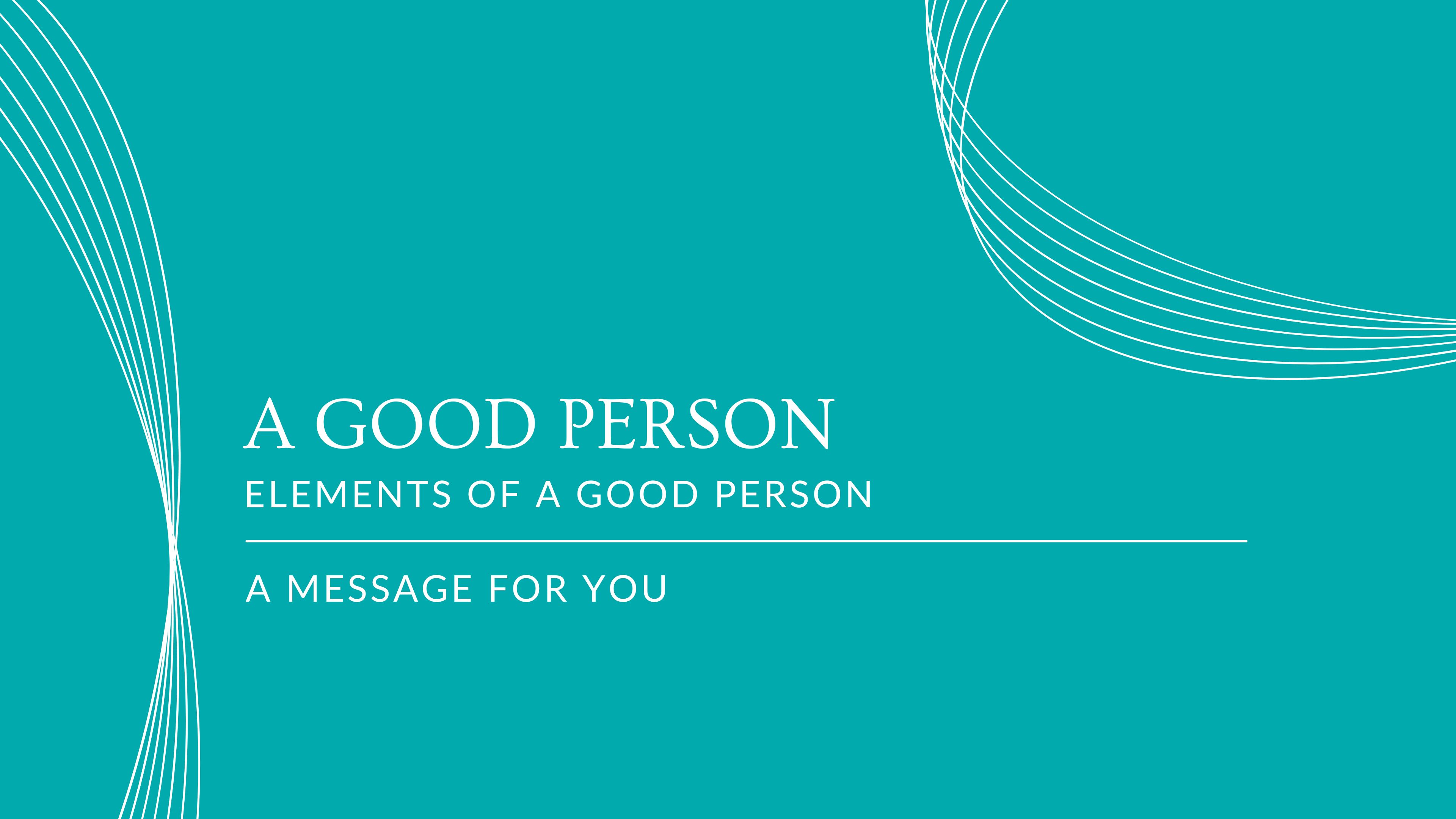 A Good Person - mini