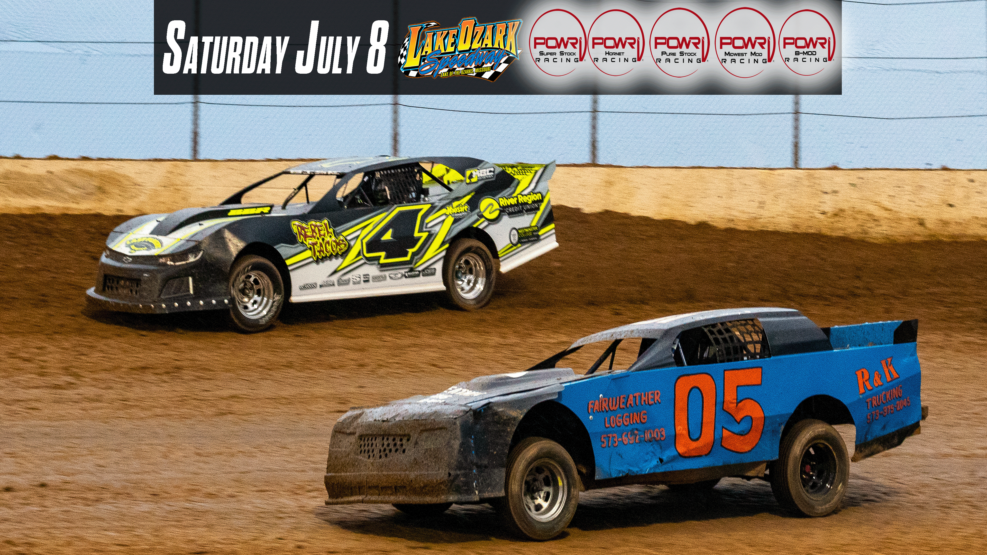 7.8.23 Lake Ozark Speedway Open Trailer Giveback 