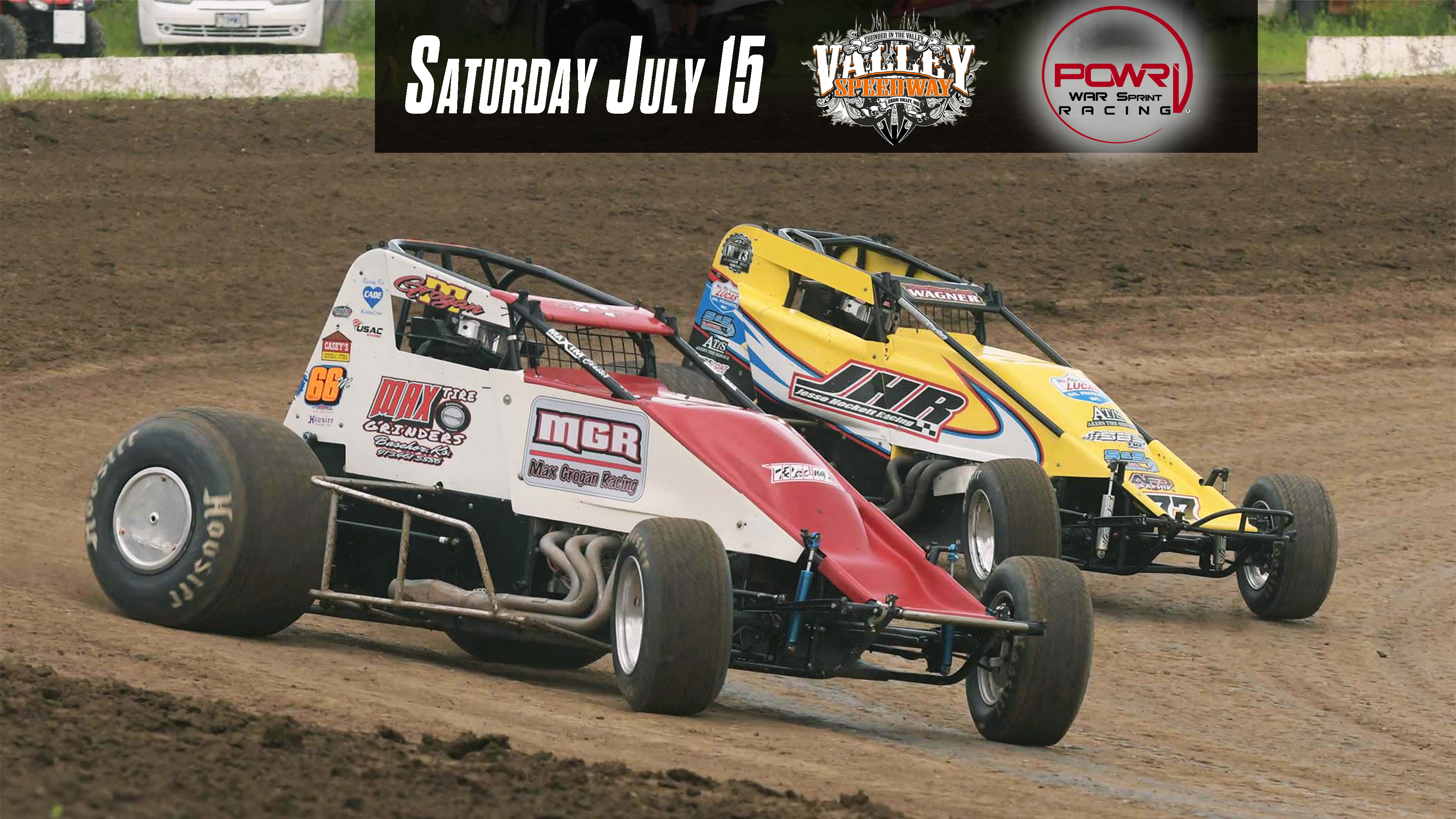7.15.23 POWRi WAR Sprint Cars - Lawson Memorial from Valley Speedway