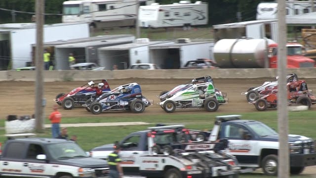 7.20.18 POWRi WAR Sprint Cars at Cham...
