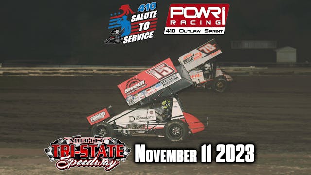 11.11.23 POWRi 410 Outlaw Sprints "41...